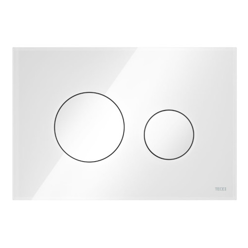 TECEloop WC-Betätigungsplatte Glas weiß Tasten weiß, Hauptbild