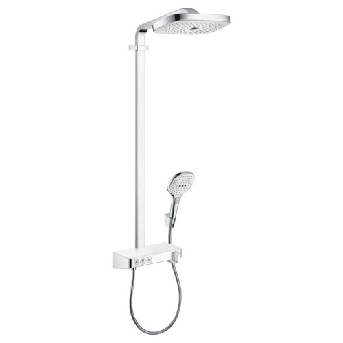 Hansgrohe Raindance Select E Showerpipe 300 3jet m. ShowerTablet, weiss/chrom