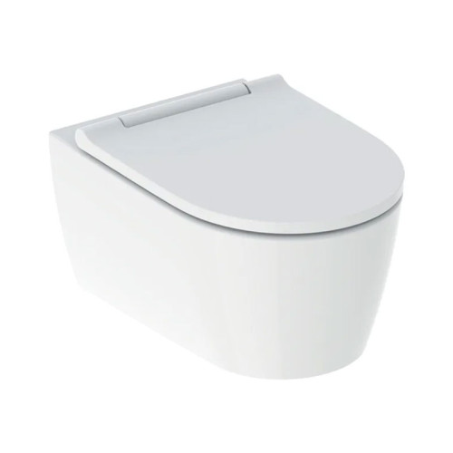 Geberit ONE WC-Set Wand-WC Tiefspüler spülrandlos mit WC-Sitz weiß