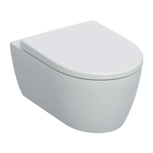 Geberit iCon WC-Set - Wand-WC Tiefspüler, geschlossene Form, spülrandlos, mit WC