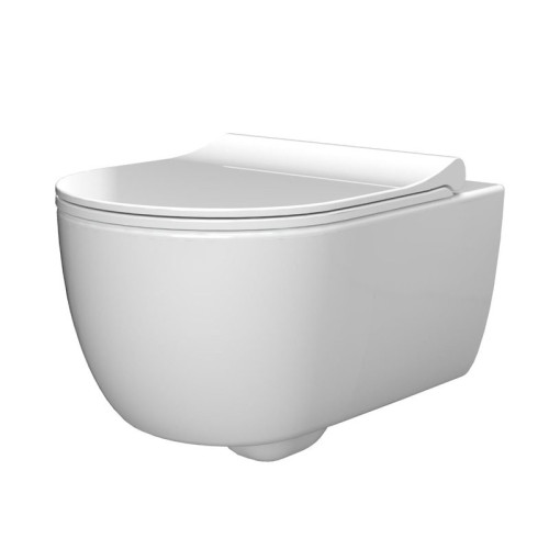 Nordholm Maresol WC - spülrandlos, weiß, 4-Liter-Tiefspüler, mit Softclose