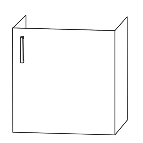 Puris Kera Plan Waschtischunterschrank - 41,5 cm, 1 Tür, für Avento 450 von V&B
