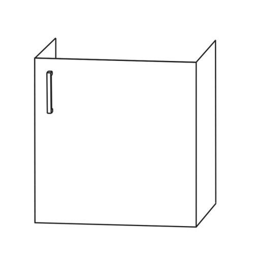 Puris Kera Plan Waschtischunterschrank - 45 cm, 1 Tür, für Villeroy & Boch Subwa