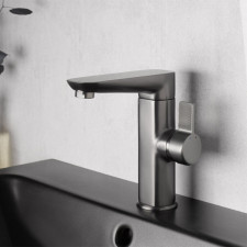 HSK Shower und Co Waschtisch-Einhebelmischer AquaXPro in Gunmetal gebürstet
