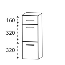 b collection b cube Highboard - 30 cm Skizze