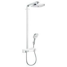 Hansgrohe Raindance Select E Showerpipe 300 2jet m. ShowerTablet, weiss/chrom
