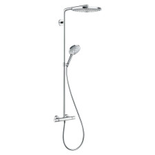 Hansgrohe Raindance Select S Showerpipe 300 2jet Thermostat, weiss/chrom
