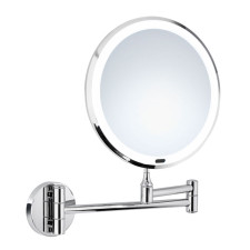 badshop.de Design Kosmetikspiegel mit LED-Beleuchtung, blendfrei, Sensortechnik, 7 fache Vergrößerung
