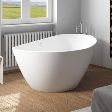 Riho Freistehende Badewanne Granada - Solid Surface - 190 / 90, weiß matt
