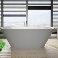 Riho Freistehende Badewanne Barcelona - Solid Surface - 170 / 70, weiß matt