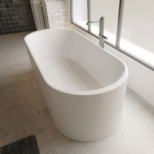 Riho Freistehende Badewanne Valor - Solid Surface - 170 / 72, weiß matt