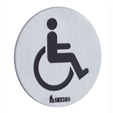 Smedbo XTRA WC Schild Behinderten WC