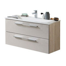 Puris Fine Line Waschtisch mit Unterschrank Set 2 - 92 cm, STONEPLUS-Waschtisch und Waschtischunterschrank- B: 920 H: 495 T: 400