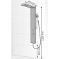 HSK Shower und Co Duschpaneel Lavida Plus - mit Schwallfunktion, Maße