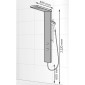 HSK Shower und Co Duschpaneel Lavida Plus - ohne Schwallfunktion Maße