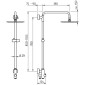 HSK Shower und Co Duschsystem / Shower-Set RS 200 Universal Maße