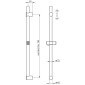 HSK Shower und Co Duschsystem / Shower Set 1.21 Rund variabel Brausestange Maße