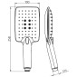 HSK Shower und Co Duschsystem / Shower Set 2.04 Softcube Handbrause Maße