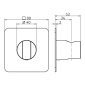 HSK Shower und Co Duschsystem / Shower Set 2.04 Softcube Wandhalter Maße
