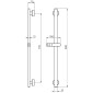 HSK Shower und Co Duschsystem / Shower Set 2.05 Softcube Brausestange Maße