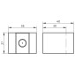 HSK Shower und Co Duschsystem / Shower Set 3.09 Eckig Wandhalter Maße