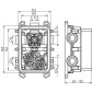 HSK Shower und Co UP bzw. Grundkörper / Universal-Unterputz-Einbaubox Maße