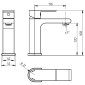 HSK Shower und Co Waschtisch-Einhebelmischer Softcube 2.0 Maße