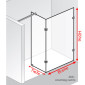 HSK Atelier Pur Walk In Dusche AP71 1 Glaselement mit Seitenteil Anschlag rechts