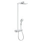 Hansgrohe Raindance Select E Showerpipe 300 2jet Thermostat in weiss/chrom