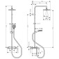 Hansgrohe Vernis Blend Duschsystem Showerpipe 200 1jet Ecosmart Skizze