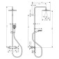 Hansgrohe Vernis Blend Duschsystem Showerpipe 240 1jet Ecosmart Skizze