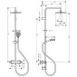Hansgrohe Vernis Shape Duschsystem Showerpipe 240 1jet Ecosmart Skizze