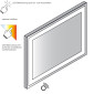 Lanzet Spiegel Flächenspiegel P5 - 100 oder 70 cm Skizze
