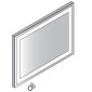 Lanzet Spiegel Flächenspiegel P5 - 120 cm Skizze