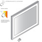 Lanzet Spiegel Flächenspiegel P5 - 120 cm Skizze