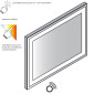 Lanzet Spiegel Flächenspiegel P5 - 80 oder 60 cm Skizze