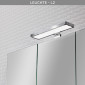 Lanzet Spiegel Spiegelschrank L2- 120 cm, 2 LED-Leuchten Detail