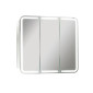 Lanzet Spiegel Spiegelschrank M9- 80 cm, 3 Türen mit LED-Beleuchtung