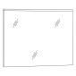 Marlin Bad 3100 - Scala Flächenspiegel / Spiegelpaneel - 90 cm Skizze