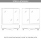 Marlin Bad 3130 - Azure Spiegelschrank 80 cm Skizze