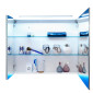 Marlin Bad 3130 - Azure Spiegelschrank 100 cm offen
