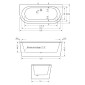 badshop.de Design Oval-Badewanne - 180 / 80 Oval Skizze