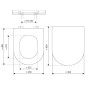 badshop.de Design WC-Set - WC-Sitz Skizze und Masse