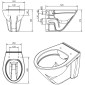 badshop.de Premium Classic WC-Set - Tiefspüler - Skizze und Maße