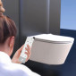 badshop.de Premium Design Dusch-WC - spülrandlos, mit Slim WC-Sitz, Absenkautoma