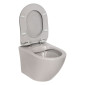 badshop.de Premium Design WC-Set - Tiefspüler, spülrandlos, Weiß offen