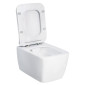 badshop.de Premium Design WC-Set - Tiefspüler, spülrandlos, Slim-WC-Sitz offen