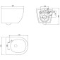 badshop.de Premium Design WC-Set - Tiefspüler, spülrandlos Skizze