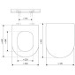 badshop.de Premium Design WC-Set - Take off Deckel Skizze und Maße