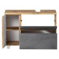 Hed Möbel Empoli - Waschtischunterschrank 85 cm geöffnet